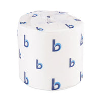 Boardwalk® One-Ply Toilet Tissue, Septic Safe, White, 1,000 Sheets, 96 Rolls/Carton Tissues-Bath Regular Roll - Office Ready
