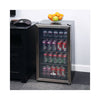 Alera™ 3.4 Cu. Ft. Beverage Cooler, Stainless Steel/Black Refrigerators-Cube - Office Ready