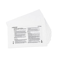 Universal® Shredder Lubricant Sheets, 5.5