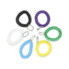 Universal® Wrist Coil Plus Key Ring, Plastic, Assorted Colors, 6/Pack Key Chains & Rings - Office Ready