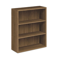 HON® 10500 Series™ Laminate Bookcase, Three-Shelf, 36w x 13.13d x 43.38h, Pinnacle Shelf Bookcases - Office Ready