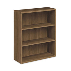 HON® 10500 Series™ Laminate Bookcase, Three-Shelf, 36w x 13.13d x 43.38h, Pinnacle