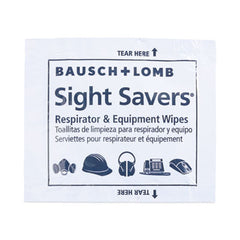 Bausch & Lomb Sight Savers® Respirator and Equipment Wipes, Cloth, 5 x 8, 100/Box
