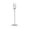 Dial® FIT Touch Free Dispenser Floor Stand, 15.7 x 15.7 x 58.3, White Hand Sanitizer Accessories-Floor Stand - Office Ready