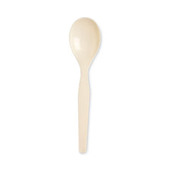 Dixie® SmartStock® Plastic Cutlery Refill, Soup Spoon, 6", Series-O Mediumweight, Beige, 40/Pack, 24 Packs/Carton