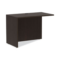 Alera® Valencia™ Series Reversible Return/Bridge Shell, 42w x 23 5/8d x 29 1/2, Espresso Returns-Reversible Return - Office Ready