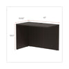 Alera® Valencia™ Series Reversible Return/Bridge Shell, 42w x 23 5/8d x 29 1/2, Espresso Returns-Reversible Return - Office Ready