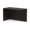 Alera® Valencia™ Series Reversible Return/Bridge Shell, 47 1/4w x 23 5/8d x 29 1/2h, Espresso Returns-Reversible Return - Office Ready