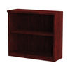 Alera® Valencia™ Series Bookcase, Two-Shelf, 31.75w x 14d x 29.5h, Mahogany Bookcases-Shelf Bookcase - Office Ready