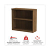 Alera® Valencia™ Series Bookcase,Two-Shelf, 31 3/4w x 14d x 29 1/2h, Modern Walnut Bookcases-Shelf Bookcase - Office Ready