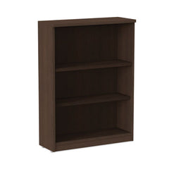 Alera® Valencia™ Series Bookcase, Three-Shelf, 31.75w x 14d x 39.38h, Espresso