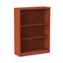 Alera® Valencia™ Series Bookcase, Three-Shelf, 31.75w x 14d x 39.38h, Med Cherry
