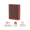 Alera® Valencia™ Series Bookcase, Three-Shelf, 31.75w x 14d x 39.38h, Med Cherry Bookcases-Shelf Bookcase - Office Ready