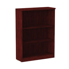 Alera® Valencia™ Series Bookcase, Three-Shelf, 31.75w x 14d x 39.38h, Mahogany