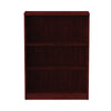 Alera® Valencia™ Series Bookcase, Three-Shelf, 31.75w x 14d x 39.38h, Mahogany Bookcases-Shelf Bookcase - Office Ready