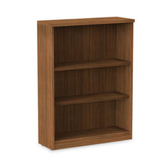 Alera® Valencia™ Series Bookcase, Three-Shelf, 31 3/4w x 14d x 39 3/8h, Mod Walnut