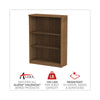 Alera® Valencia™ Series Bookcase, Three-Shelf, 31 3/4w x 14d x 39 3/8h, Mod Walnut Bookcases-Shelf Bookcase - Office Ready