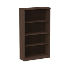 Alera® Valencia™ Series Bookcase, Four-Shelf, 31 3/4w x 14d x 54 7/8h, Espresso