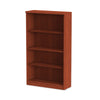 Alera® Valencia™ Series Bookcase, Four-Shelf, 31.75w x 14d x 54.88h, Medium Cherry Bookcases-Shelf Bookcase - Office Ready