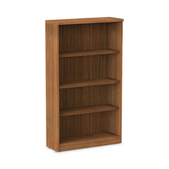 Alera® Valencia™ Series Bookcase, Four-Shelf, 31 3/4w x 14d x 54 7/8h, Modern Walnut