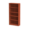 Alera® Valencia™ Series Bookcase, Five-Shelf, 31.75w x 14d x 64.75h, Medium Cherry Bookcases-Shelf Bookcase - Office Ready