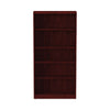 Alera® Valencia™ Series Bookcase, Five-Shelf, 31 3/4w x 14d x 64 3/4h, Mahogany Bookcases-Shelf Bookcase - Office Ready
