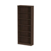 Alera® Valencia™ Series Bookcase, Six-Shelf, 31.75w x 14d x 80.25h, Espresso Bookcases-Shelf Bookcase - Office Ready