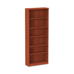 Alera® Valencia™ Series Bookcase, Six-Shelf, 31.75w x 14d x 80.25h, Medium Cherry