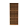 Alera® Valencia™ Series Bookcase, Six-Shelf, 31.75w x 14d x 80.25h, Modern Walnut Shelf Bookcases - Office Ready