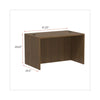 Alera® Valencia™ Series Straight Front Desk Shell, 47.25" x 29.5" x 29.63", Modern Walnut Desks-Desk Shells - Office Ready