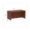 Alera® Valencia™ Series Straight Front Desk Shell, 59.13" x 29.5" x 29.63", Medium Cherry Desks-Desk Shells - Office Ready