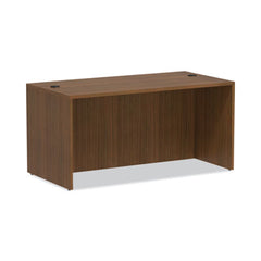 Alera® Valencia™ Series Straight Front Desk Shell, 59.13" x 29.5" x 29.63", Modern Walnut