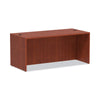 Alera® Valencia™ Series Straight Front Desk Shell, 65" x 29.5" x 29.63", Medium Cherry Desks-Desk Shells - Office Ready