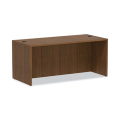 Alera® Valencia™ Series Straight Front Desk Shell, 65" x 29.5" x 29.63", Modern Walnut