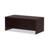 Alera® Valencia™ Series Straight Front Desk Shell, 71" x 35.5" x 29.63", Mahogany Desks-Desk Shells - Office Ready