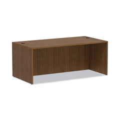 Alera® Valencia™ Series Straight Front Desk Shell, 71" x 35.5" x 29.63", Modern Walnut