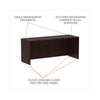 Alera® Valencia™ Series Credenza Shell, 70.88w x 23.63d x 29.5h, Mahogany Credenzas-Credenza Desk Shell - Office Ready