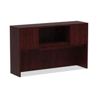 Alera® Valencia™ Series Hutch, 58.88w x 15d x 35.38h, Mahogany Hutches-Office Hutch - Office Ready