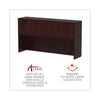 Alera® Valencia™ Series Hutch, 64.75w x 15d x 35.38h, Mahogany Hutches-Office Hutch - Office Ready