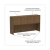 Alera® Valencia™ Series Hutch, 4 Compartments, 64.75w x 15d x 35.38h, Modern Walnut  - Office Ready