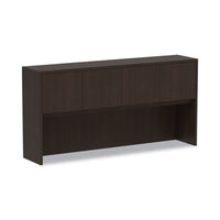 Alera® Valencia™ Series Hutch, 70.63w x 15d x 35.38h, Espresso Hutches-Office Hutch - Office Ready