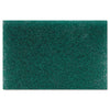 Boardwalk® Heavy-Duty Scour Pad, 6 x 9, Green 15/Carton Scouring Pads/Sticks-Pad - Office Ready