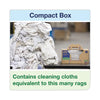 Tork® Industrial Cleaning Cloths, 1-Ply, 16.34 x 14, Gray, 210 Wipes/Box Shop Towels and Rags - Office Ready