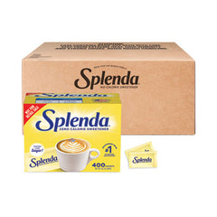 Splenda® No Calorie Sweetener Packets, 0.035 oz Packets, 400/Box, 6 Boxes/Carton
