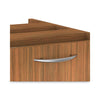 Alera® Valencia™ Series Hanging Box/File Pedestal File, Left/Right, 2-Drawer: Box/File, Legal/Letter, Modern Walnut,15.63 x 20.5 x 19.25 File Cabinets-Vertical Pedestal - Office Ready