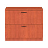 Alera® Valencia™ Series Two-Drawer Lateral File, 2 Legal/Letter-Size File Drawers, Medium Cherry, 34" x 22.75" x 29.5" File Cabinets-Lateral File - Office Ready