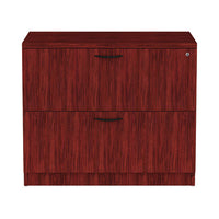 Alera® Valencia™ Series Two-Drawer Lateral File, 2 Legal/Letter-Size File Drawers, Mahogany, 34