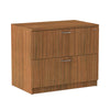 Alera® Valencia™ Series Two-Drawer Lateral File, 2 Legal/Letter-Size File Drawers, Modern Walnut, 34" x 22.75" x 29.5" File Cabinets-Lateral Pedestal - Office Ready