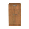 Alera® Valencia™ Series Box/Box/File Full Pedestal File, Left/Right, 3-Drawer: Box/Box/File, Legal/Letter, Modern Walnut,15.63 x 20.5 x 28.5 File Cabinets-Vertical Pedestal - Office Ready