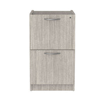 Alera® Valencia™ Series File/File Full Pedestal File, Left or Right, 2 Legal/Letter-Size File Drawers, Gray, 15.63